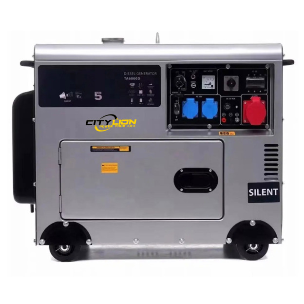 Super Silent Genset Portable Diesel Generator 3kW 5kW 6kW 7kW 7.5kW 8.5kW 10kW Standby Power-CITYLION  |  power your life