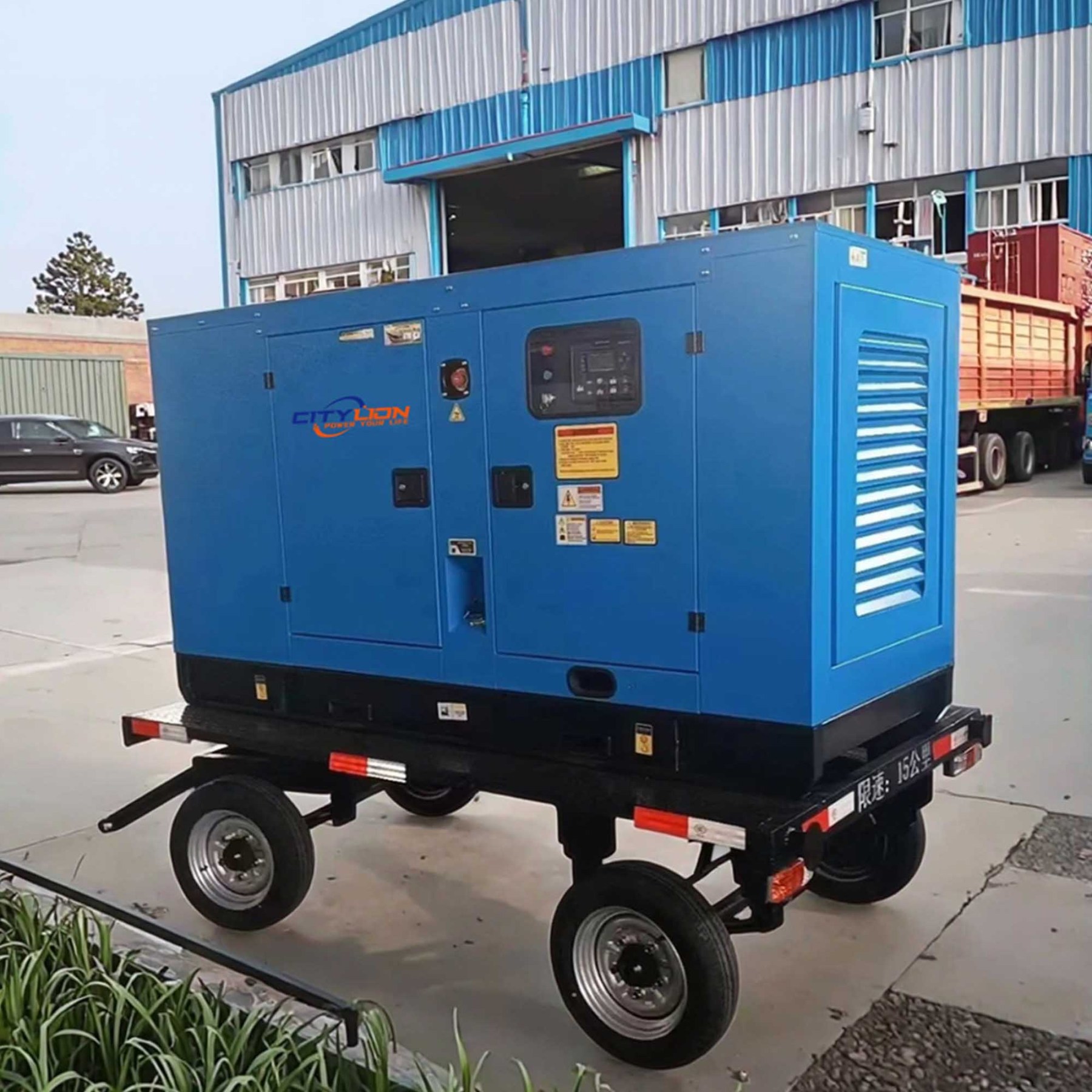 OEM/ODM Trailer Genset 3 Phase 50KW 60KW 80KW 100KW Portable Silent Diesel Generator-CITYLION  |  power your life