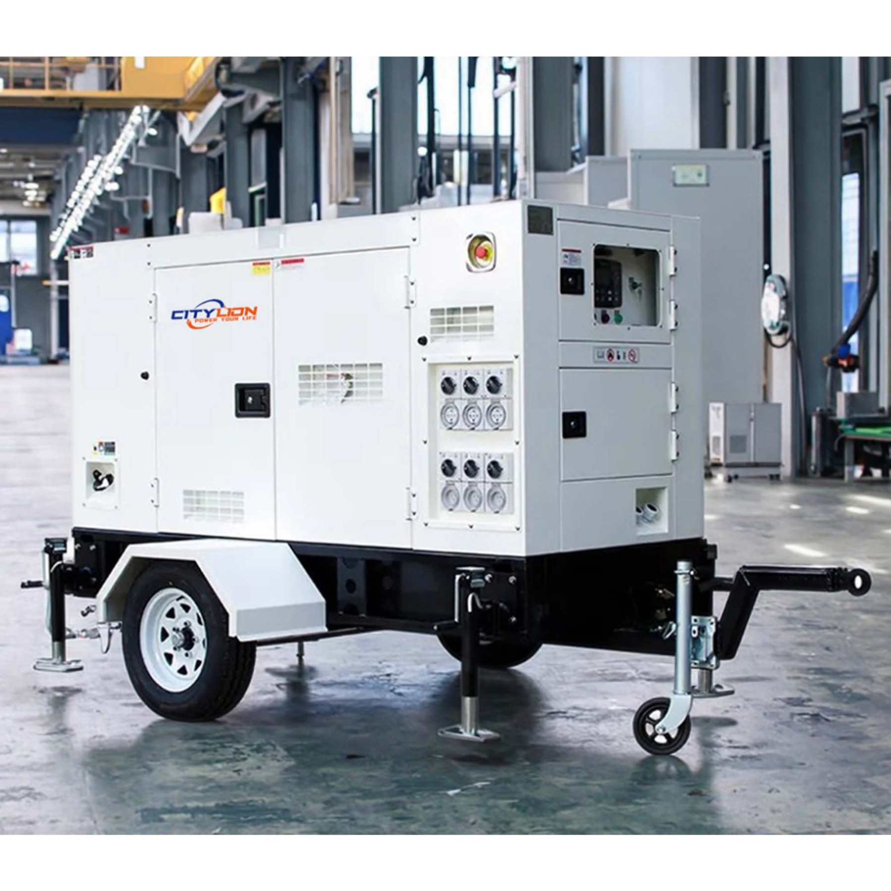 OEM/ODM Trailer Genset 3 Phase 50KW 60KW 80KW 100KW Portable Silent Diesel Generator-CITYLION  |  power your life