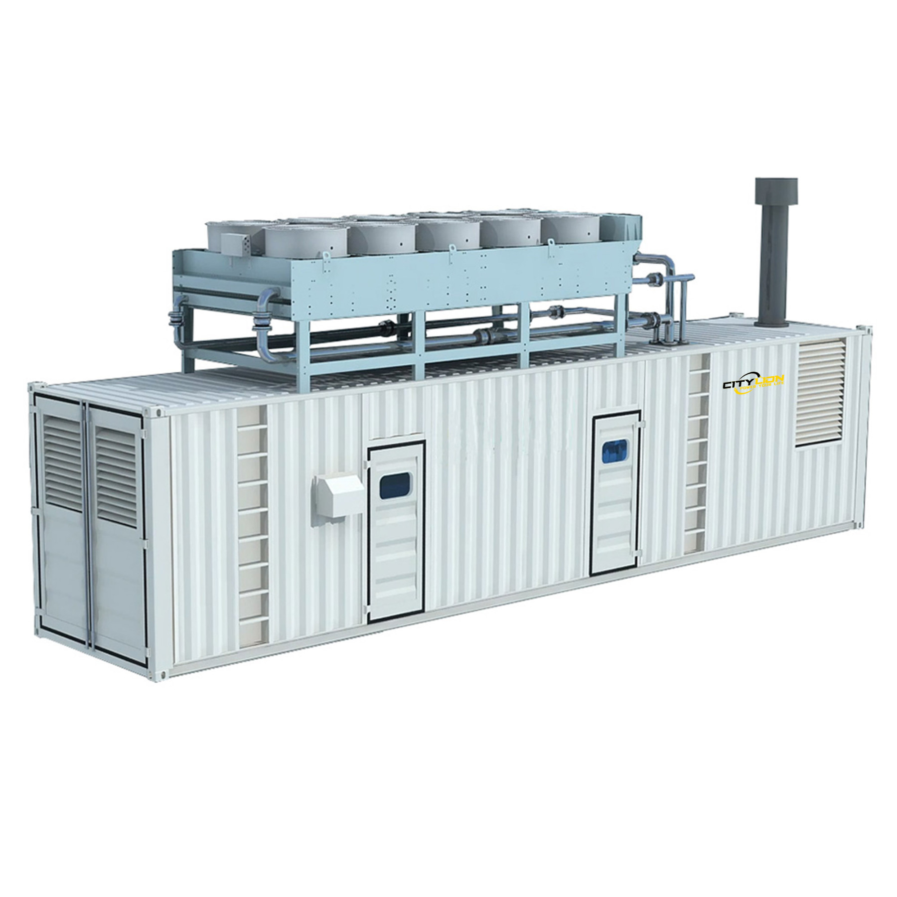 Custom Water Cooled Generating Power 1000kW 1200kW 1600kW 1800kW 2000kW Silent Diesel Generator for Industrial Plant-CITYLION  |  power your life