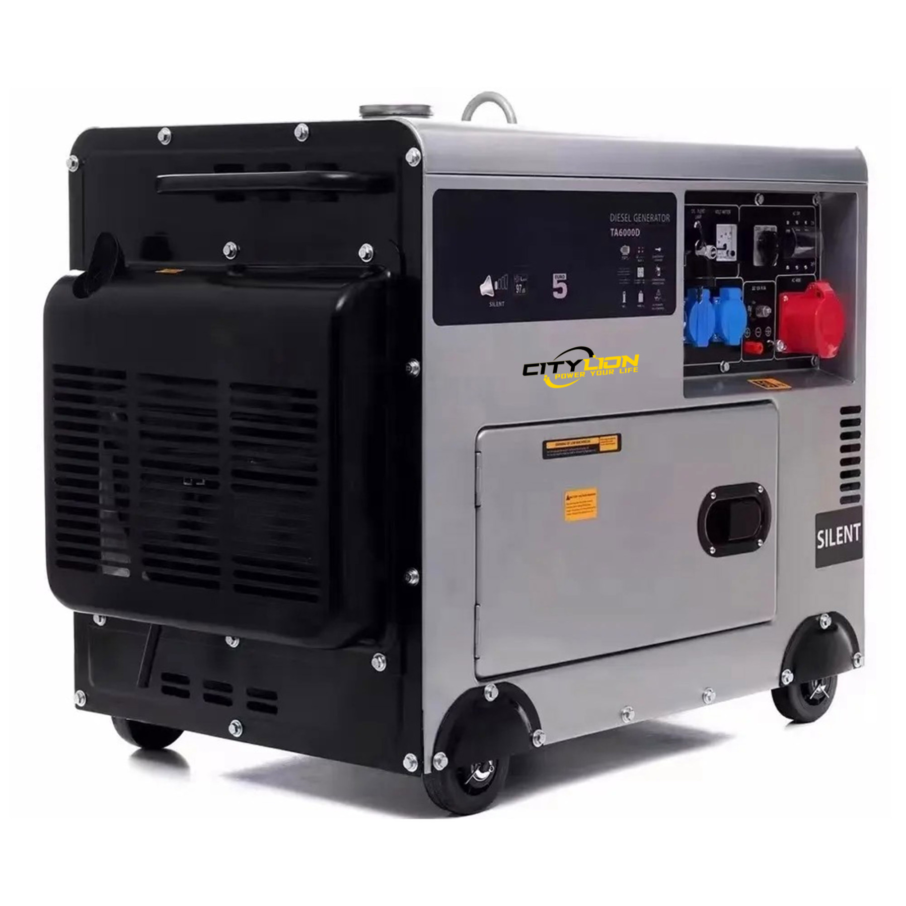 Super Silent Genset Portable Diesel Generator 3kW 5kW 6kW 7kW 7.5kW 8.5kW 10kW Standby Power-CITYLION  |  power your life