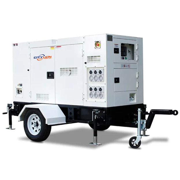 High Standard Portable Standby Genset 3Phase 120kW 150kW 200kW Trailer Type Silent Diesel Generator-CITYLION  |  power your life