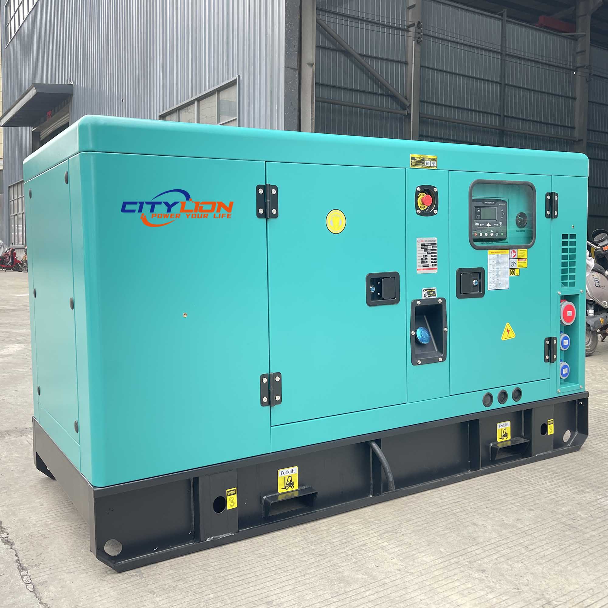 Factory Sale ATS Brushless Alternator Genset 15-50kVA 12-40kW Silent Diesel Generator