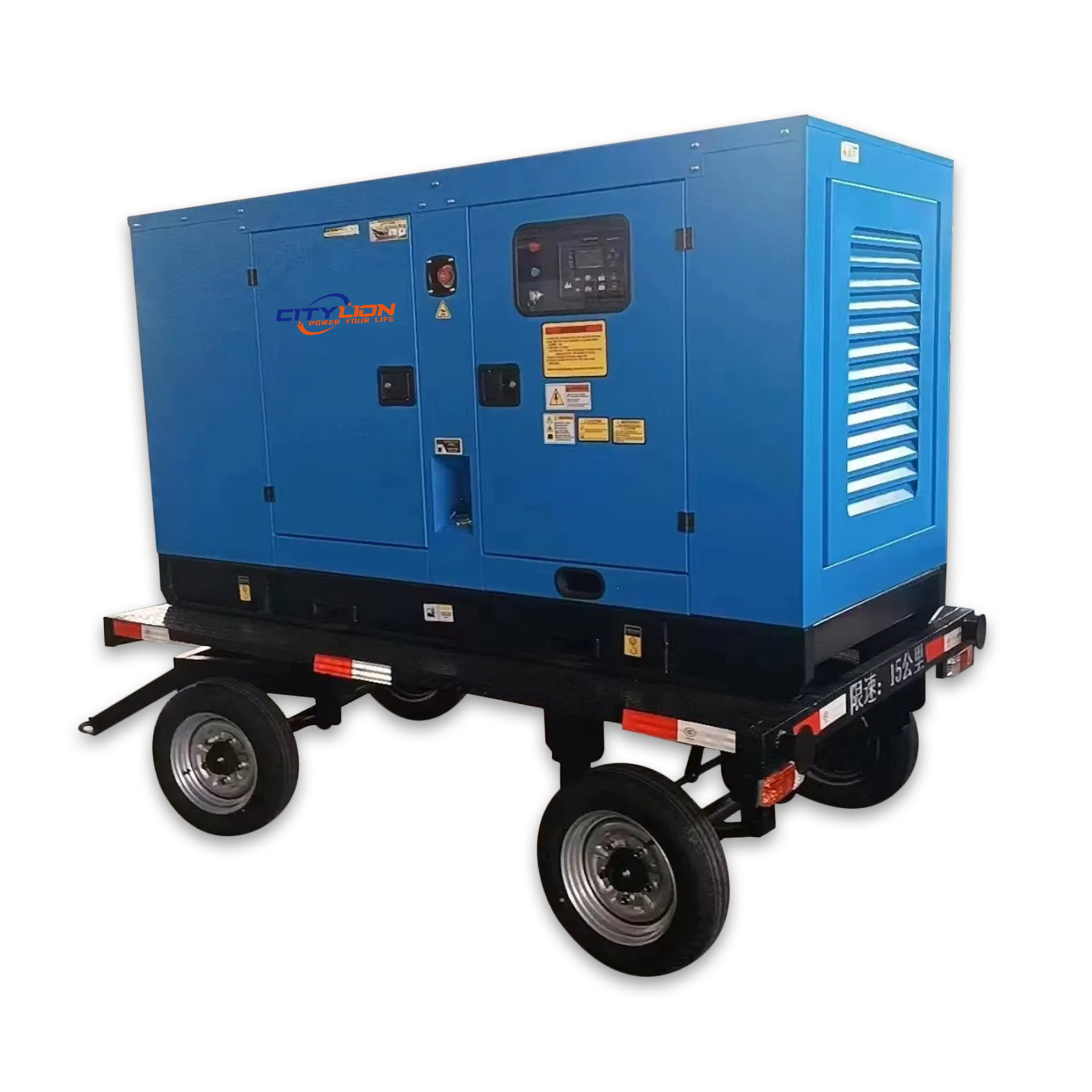 High Standard Portable Standby Genset 3Phase 120kW 150kW 200kW Trailer Type Silent Diesel Generator-CITYLION  |  power your life
