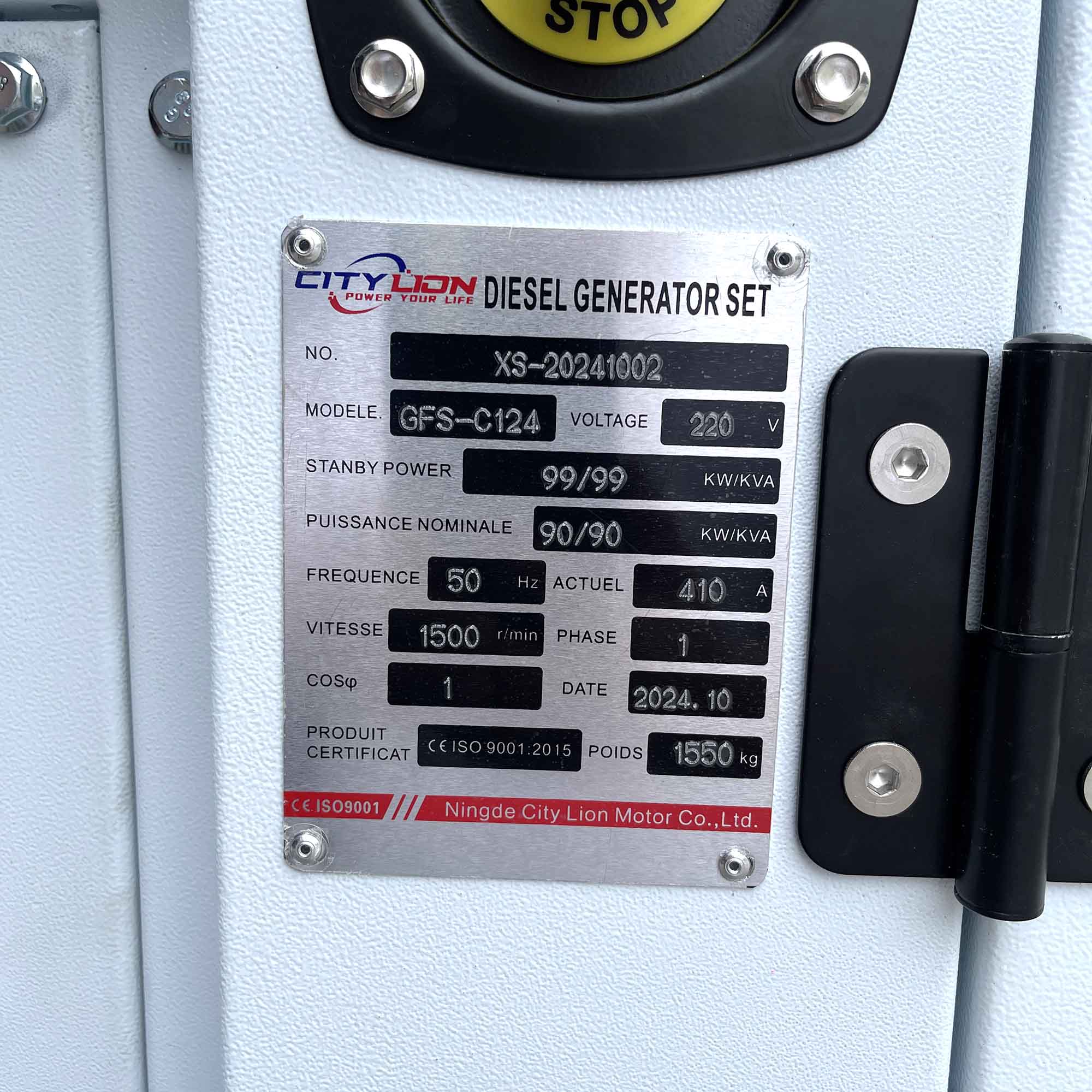 Factory Direct Silent Diesel Generator, Three/Single Phase 50kW 60kW 80kW 100kW Water Cooled Genset for Home Backup-CITYLION  |  power your life