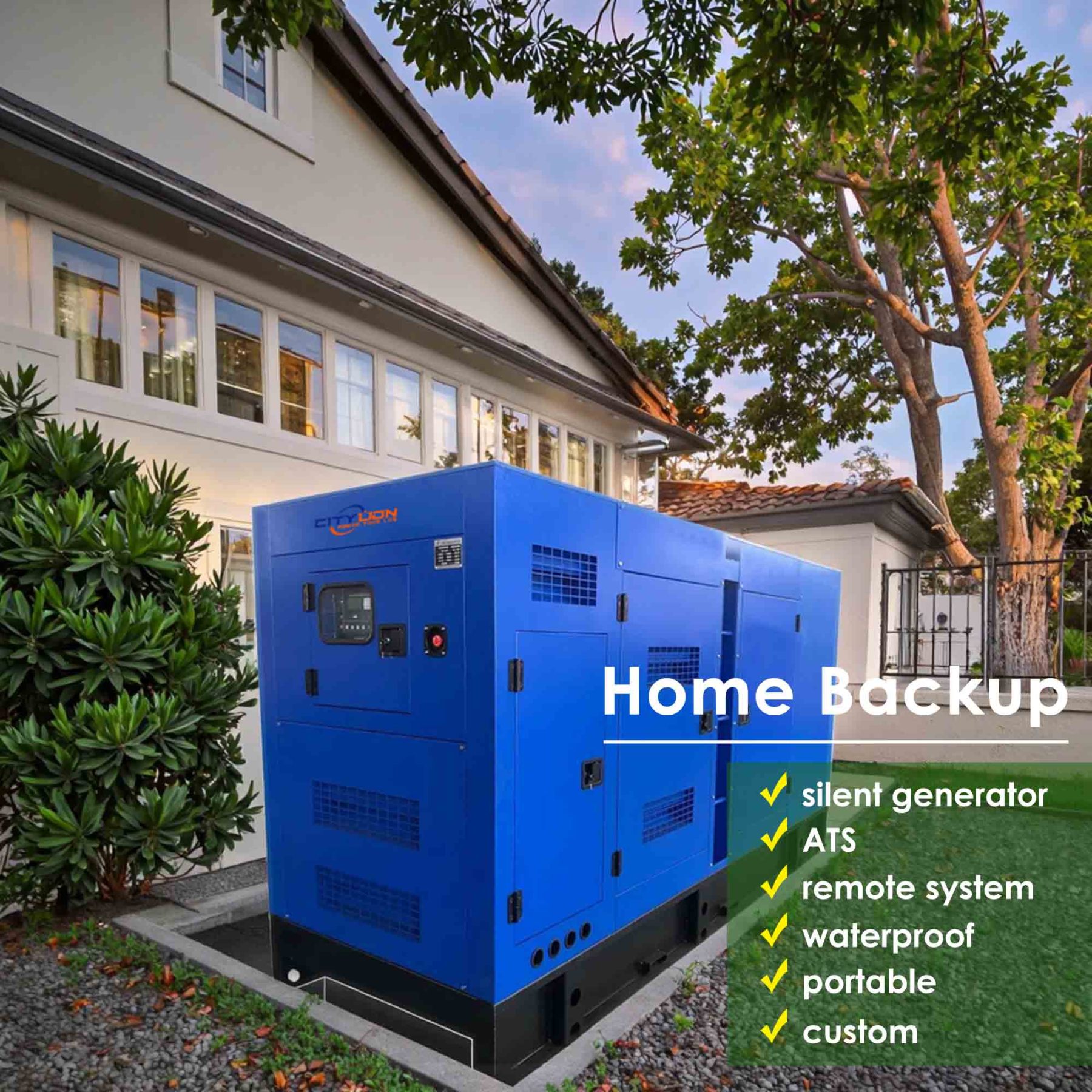 Hot Sale 500-1000kVA Standby Brushless Alternator Generating Power 450-800kW Silent Diesel Generator-CITYLION  |  power your life