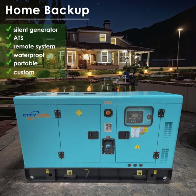 OEM/ODM 12-40kW Soundproof Water Cooled Generator Set 15 KVA 15KVA 12KW 12 KW Silent Diesel Generator