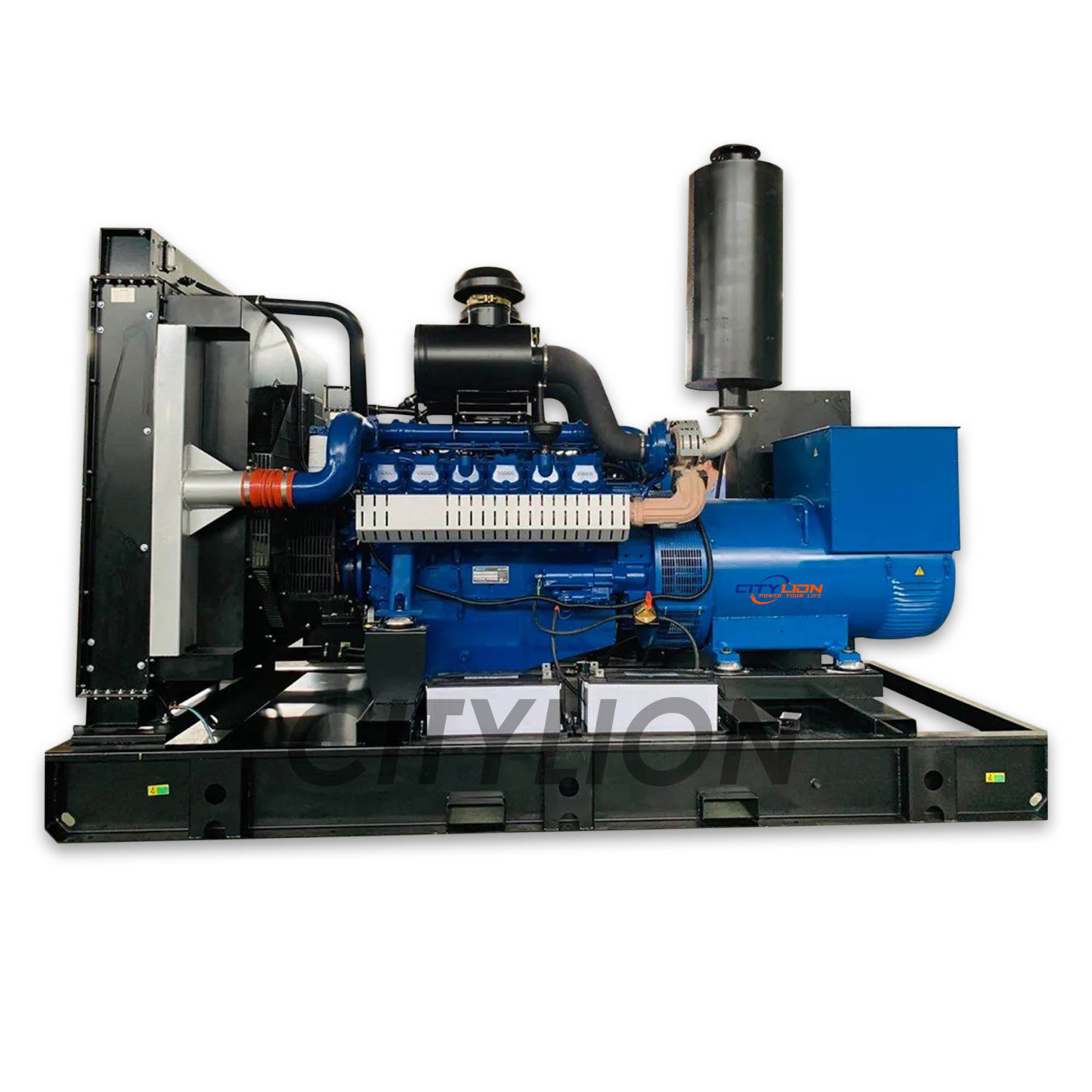 Custom 3/1 Phase 120kW 150kW 200kW Open Diesel Generator, 150-250kVA Water Cooled Standby Genset-CITYLION  |  power your life