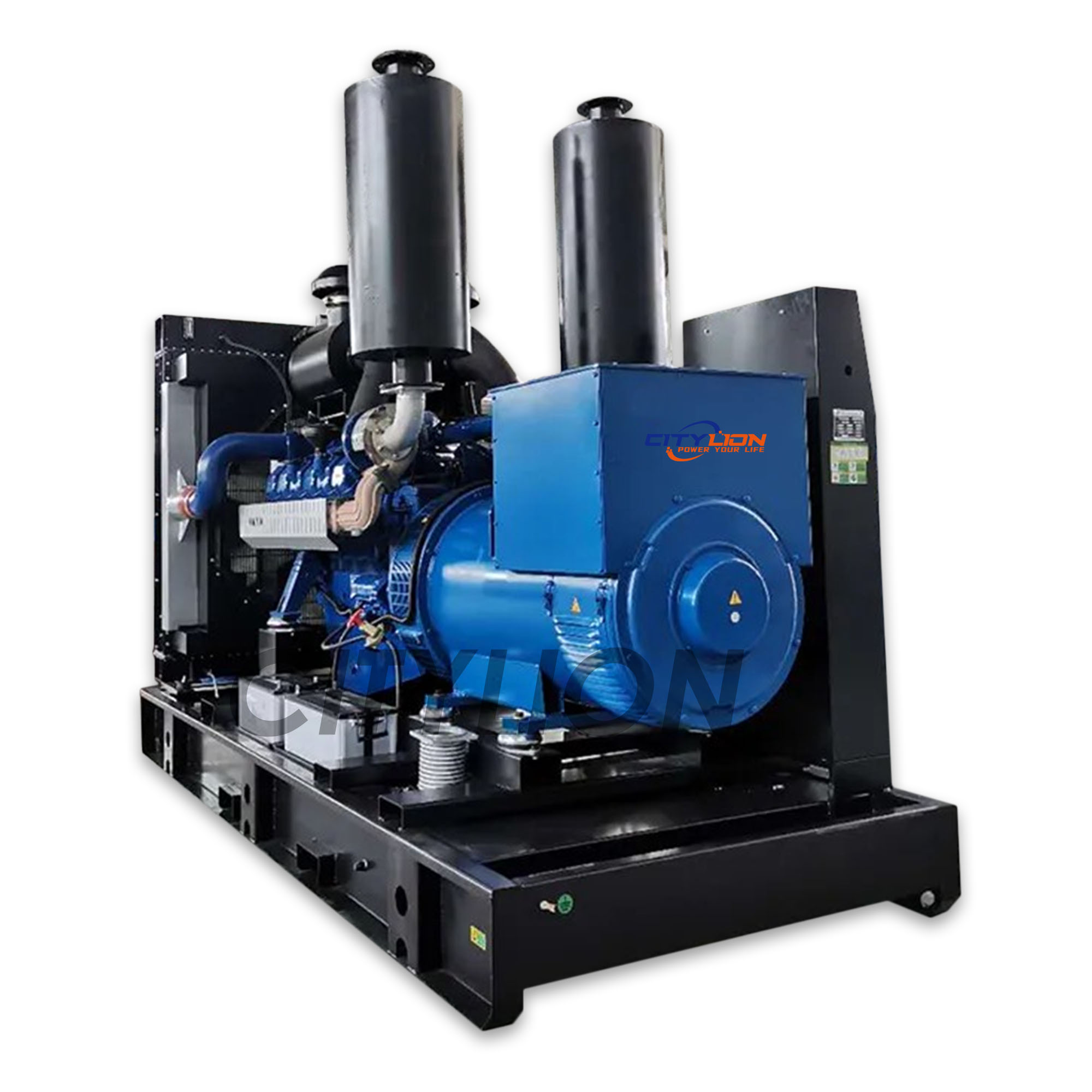 Custom 3/1 Phase 120kW 150kW 200kW Open Diesel Generator, 150-250kVA Water Cooled Standby Genset-CITYLION  |  power your life