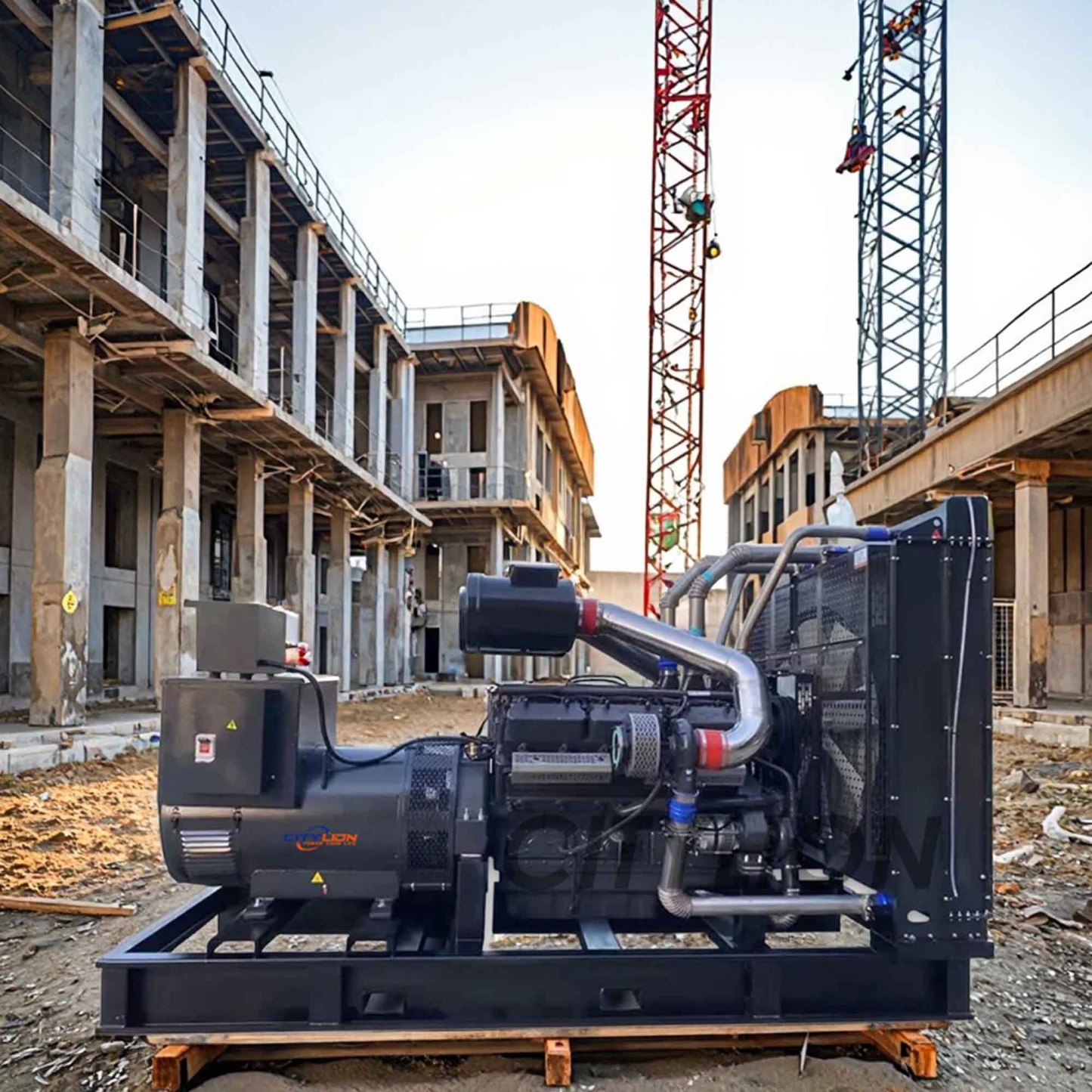 Premium Quality Soundproof Water Cooled Genset for Home 50kW 60kW 80kW 100kW Open Type Diesel Generator-CITYLION  |  power your life