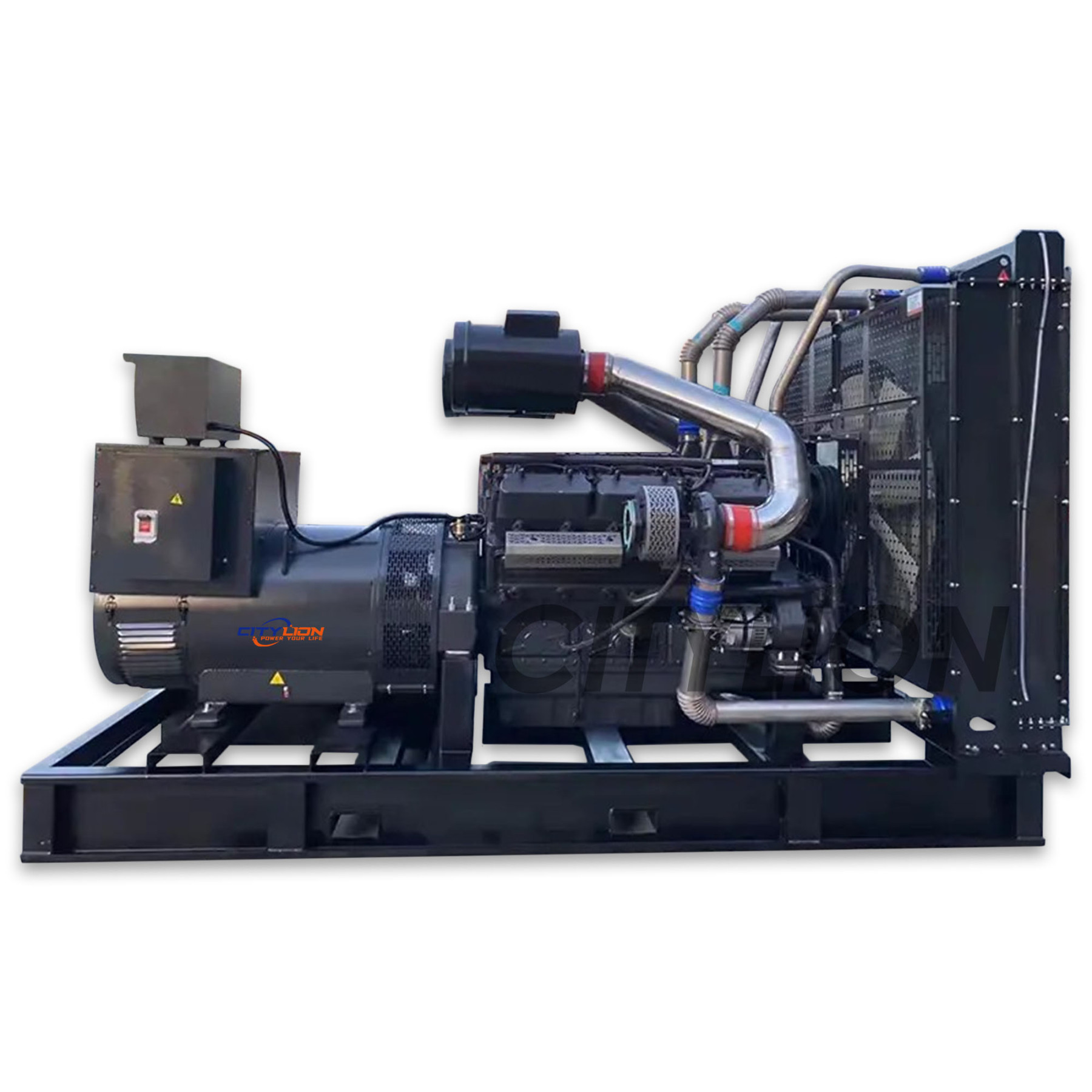 Premium Quality Soundproof Water Cooled Genset for Home 50kW 60kW 80kW 100kW Open Type Diesel Generator-CITYLION  |  power your life