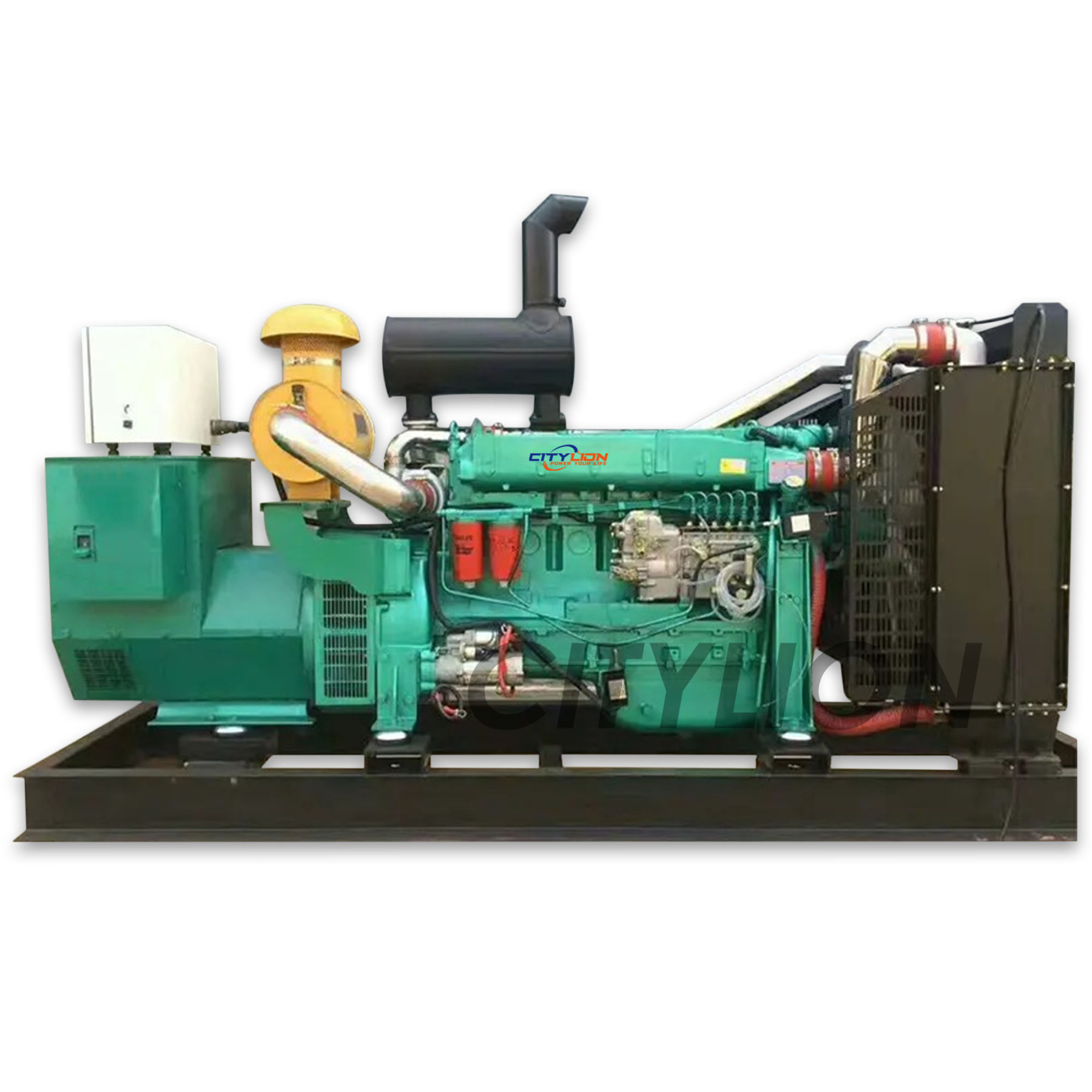 Custom 3/1 Phase 120kW 150kW 200kW Open Diesel Generator, 150-250kVA Water Cooled Standby Genset-CITYLION  |  power your life