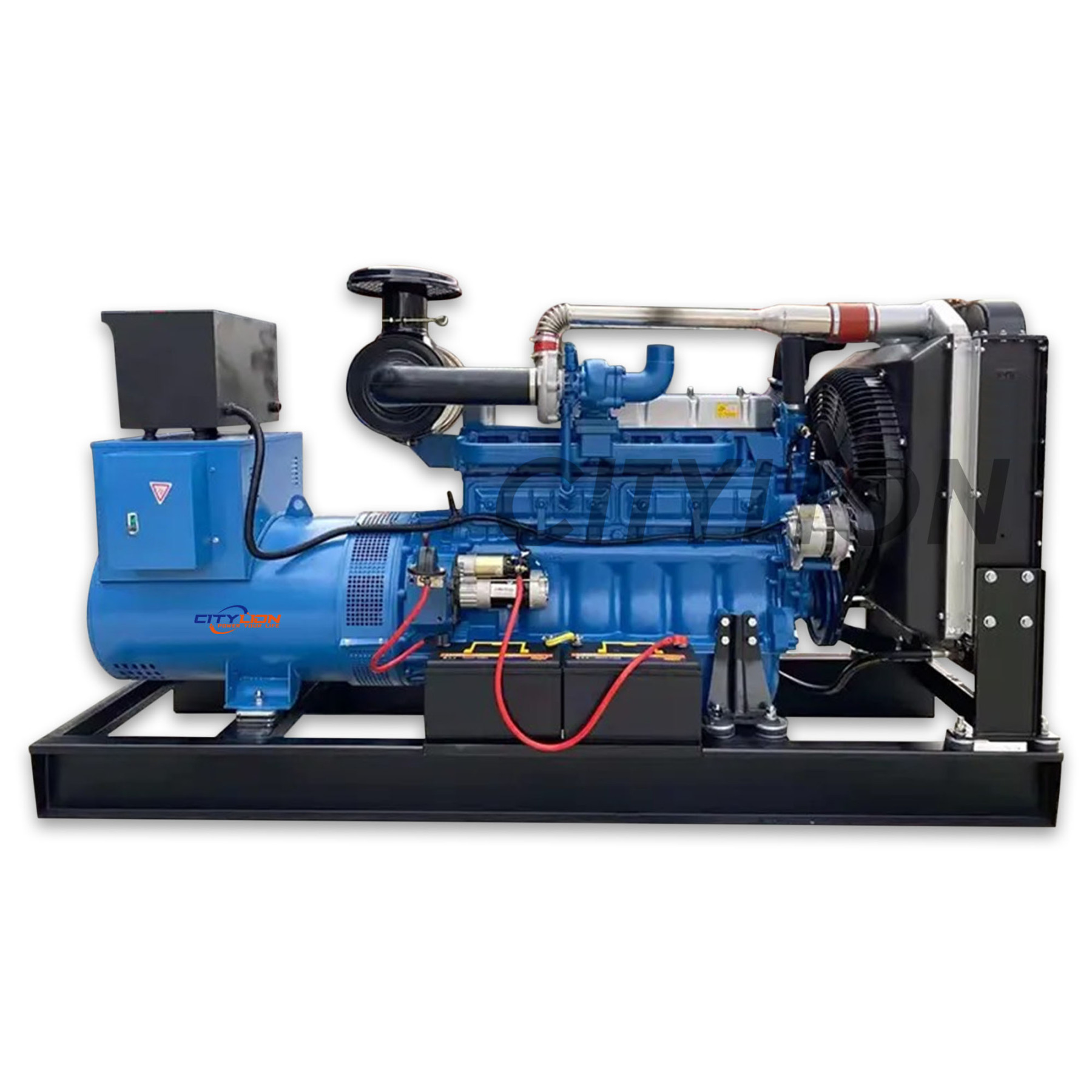 Custom 3/1 Phase 120kW 150kW 200kW Open Diesel Generator, 150-250kVA Water Cooled Standby Genset-CITYLION  |  power your life