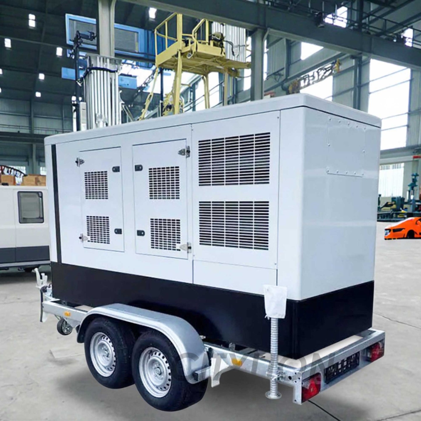 Premium Quality Portable 50HZ/60HZ Power Genset 150kVA 188kVA 250kVA Trailer Silent Diesel Generator-CITYLION  |  power your life