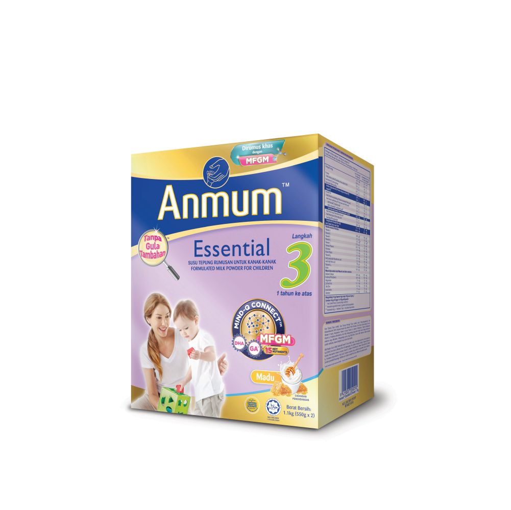 ANMUM ESSENTIAL S3 [1YR+] 1.1KG PLAIN (NEW)
