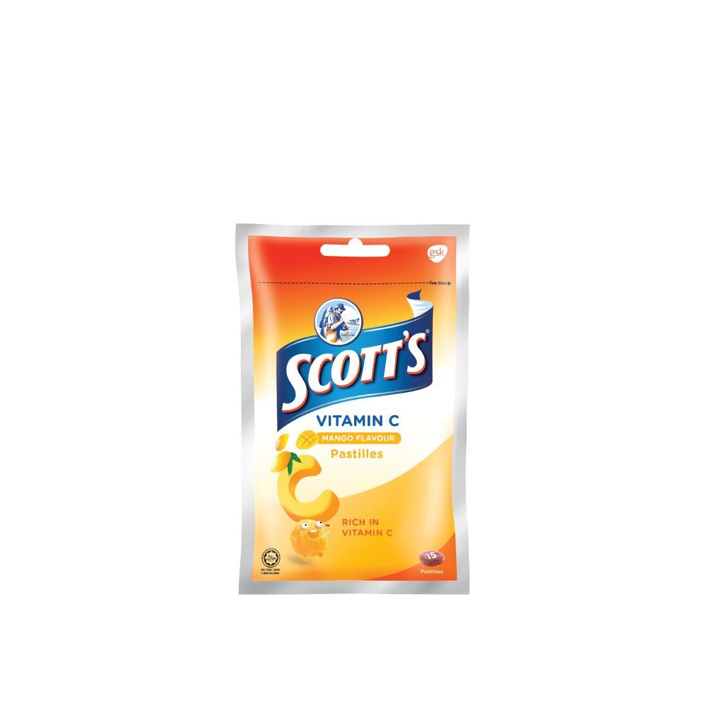 SCOTTS VIT-C ORANGE PASTILLE 1X15G