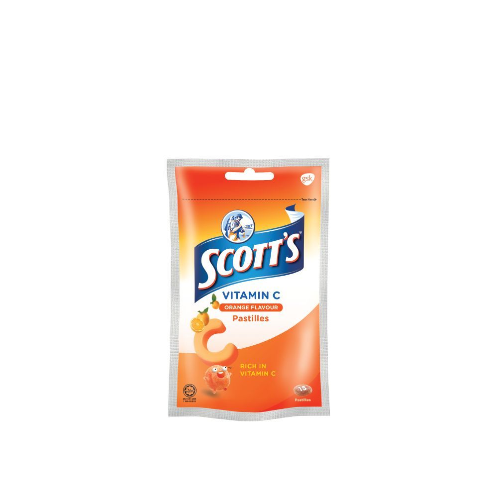 SCOTTS VIT-C ORANGE PASTILLE 1X15G