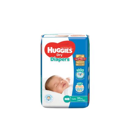 HUGGIES DRY JUMBO NB60 BLUE