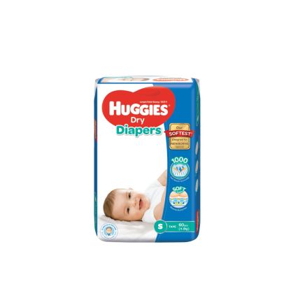 HUGGIES DRY JUMBO NB60 BLUE