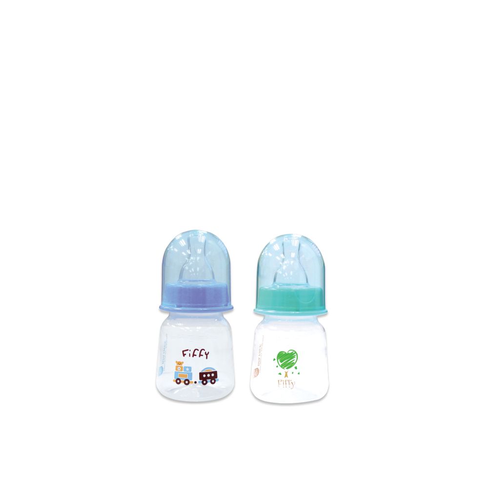 Fiffy Polypropylene Standard Bottle - Assorted Design (60ml x 2 Bottles)