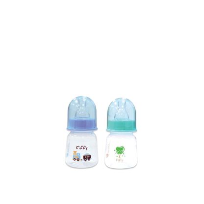 Fiffy Polypropylene Standard Bottle - Assorted Design (60ml x 2 Bottles)