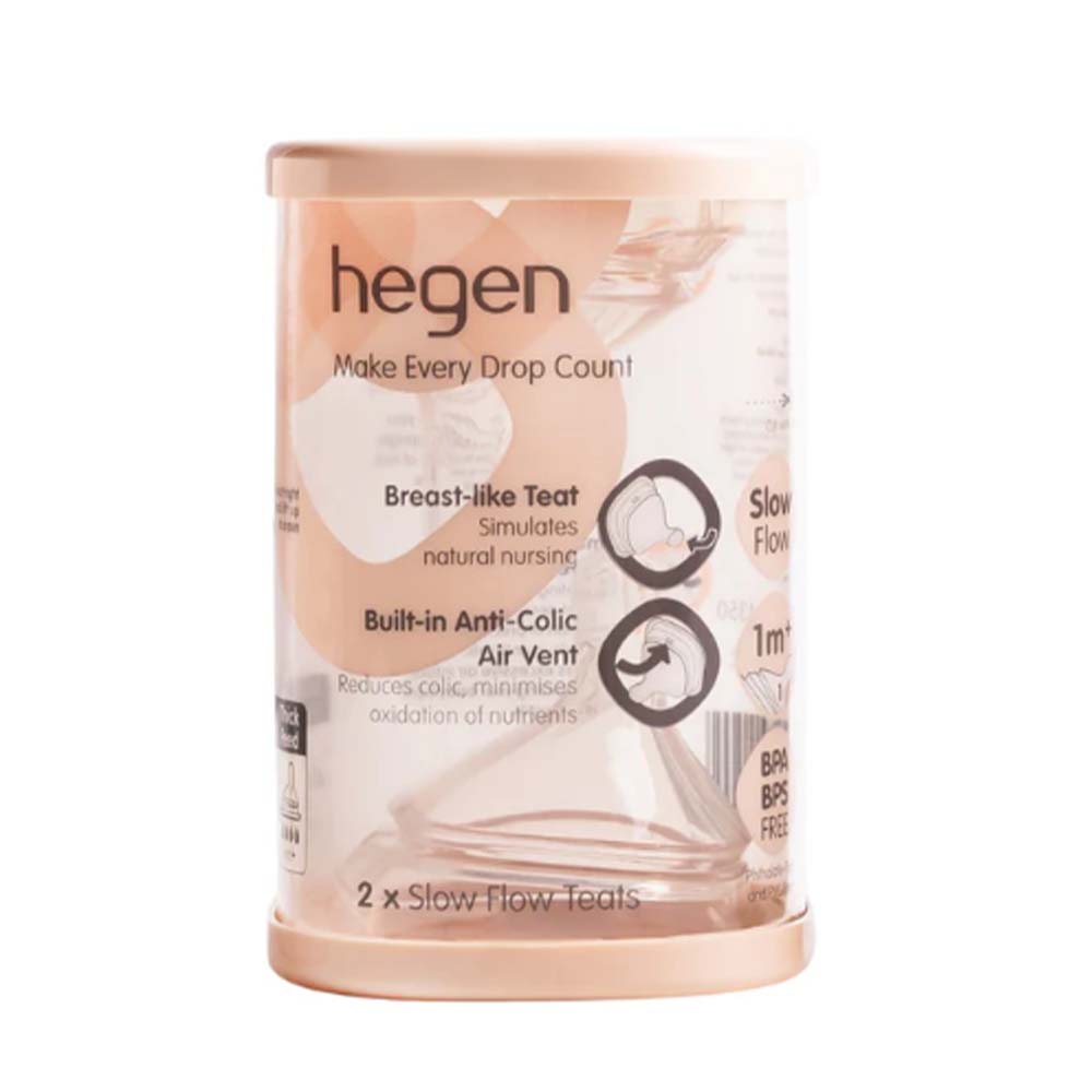 Hegen Anti-Colic Teat - Slow Flow 2' (Model: 12201205)