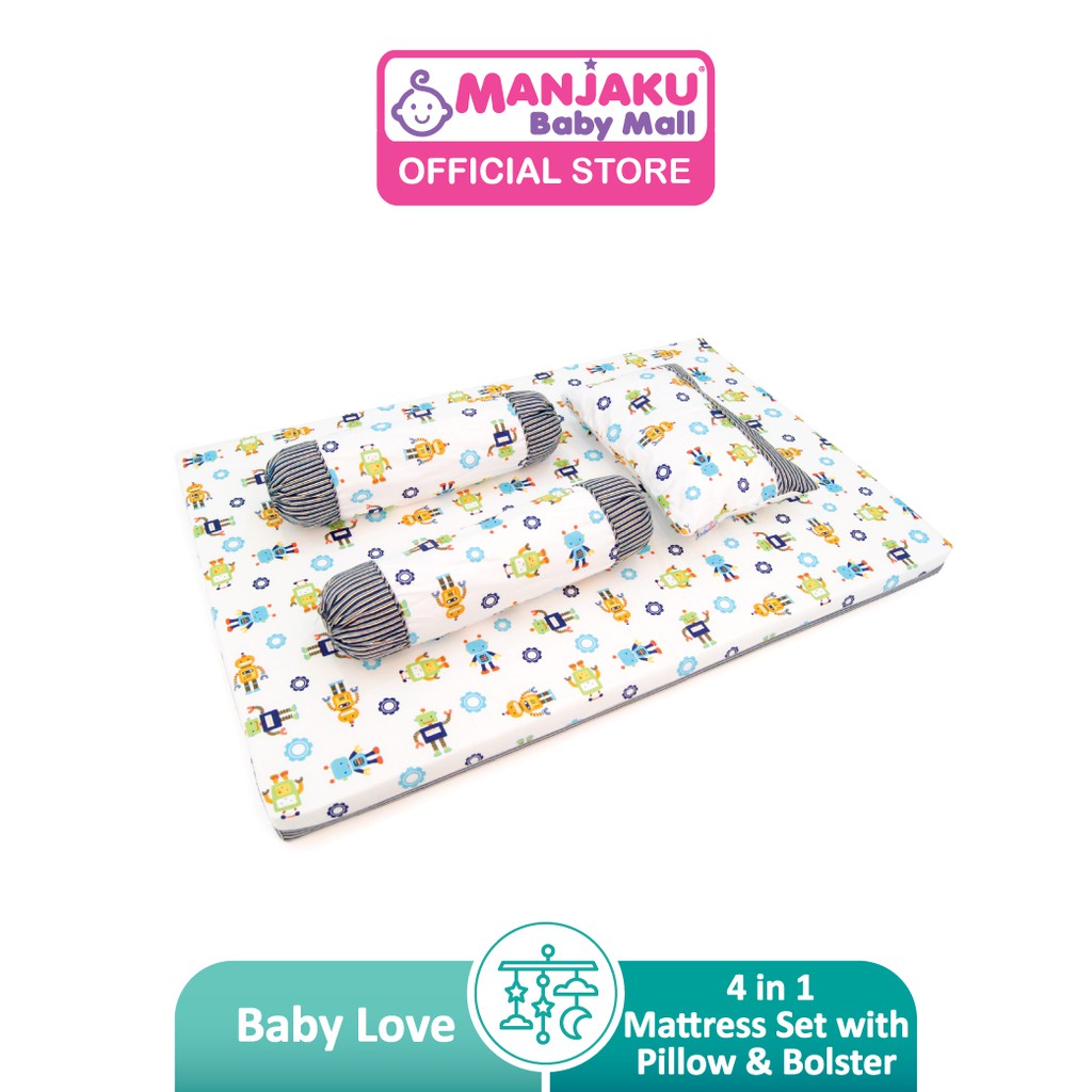 BABY LOVE F/MATT+P&B SET4IN1-CTB(BL2980) – Manjaku Baby Mall