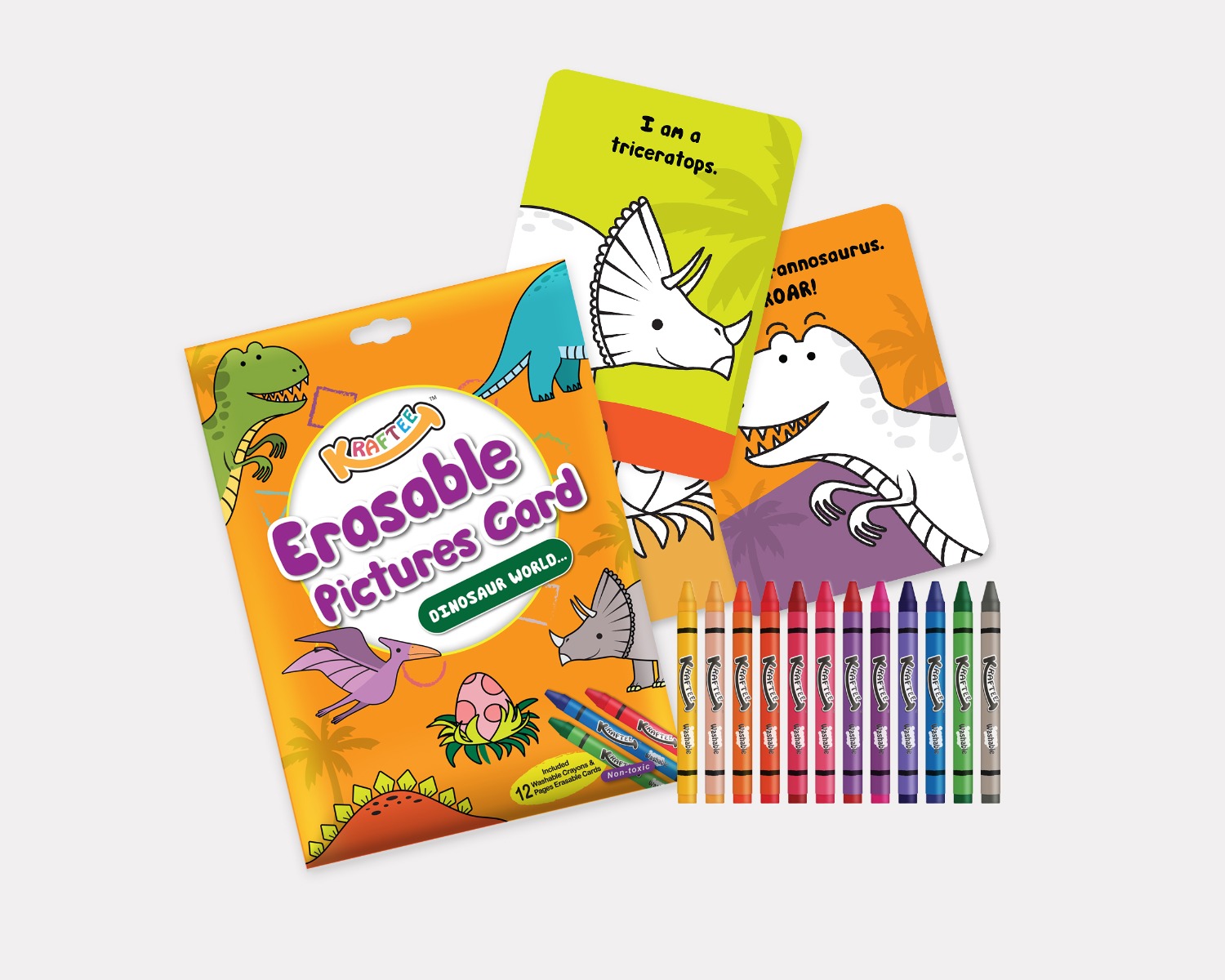 KRAFTEE ERASABLE PICTURES CARD SEALIFE