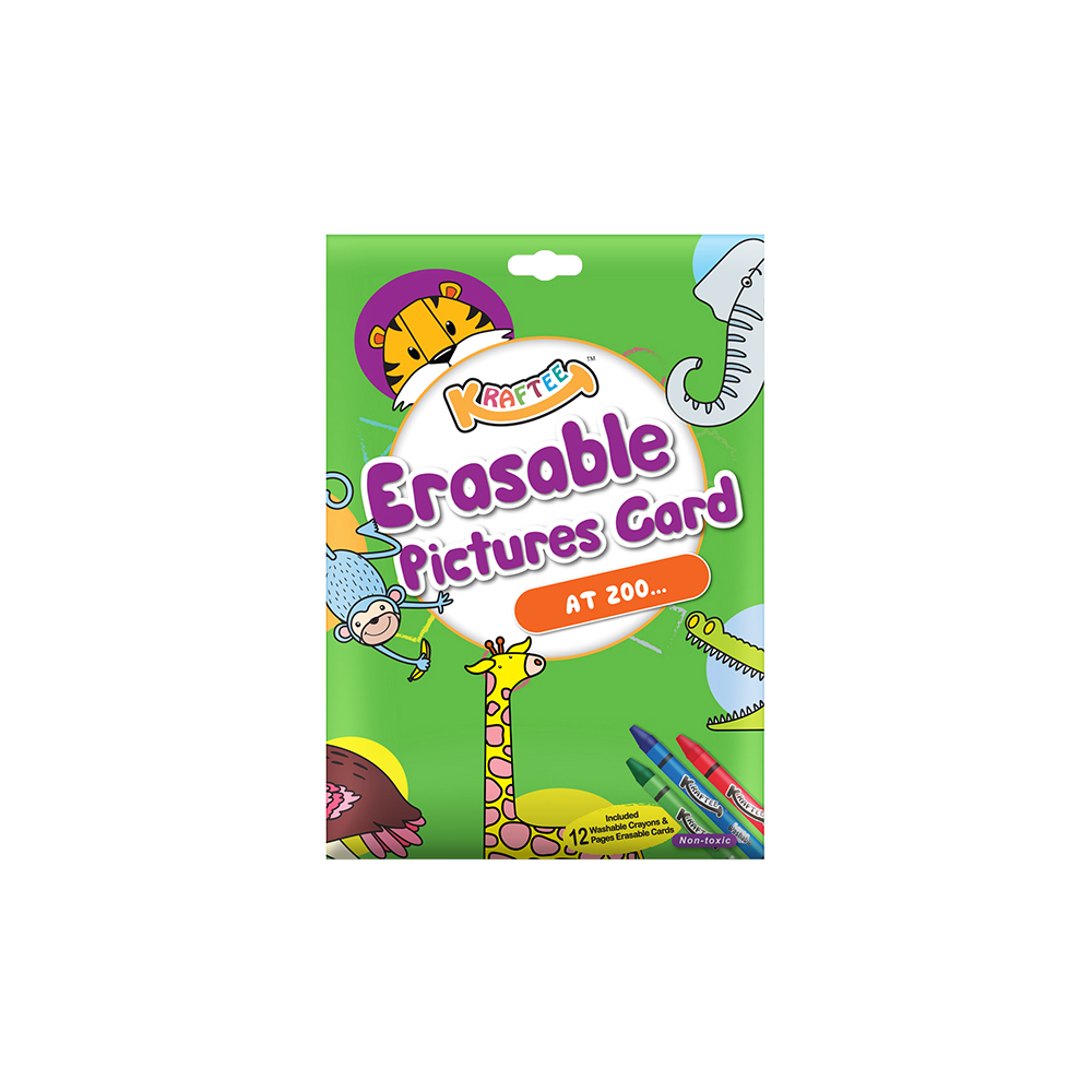 KRAFTEE ERASABLE PICTURES CARD AT ZOO