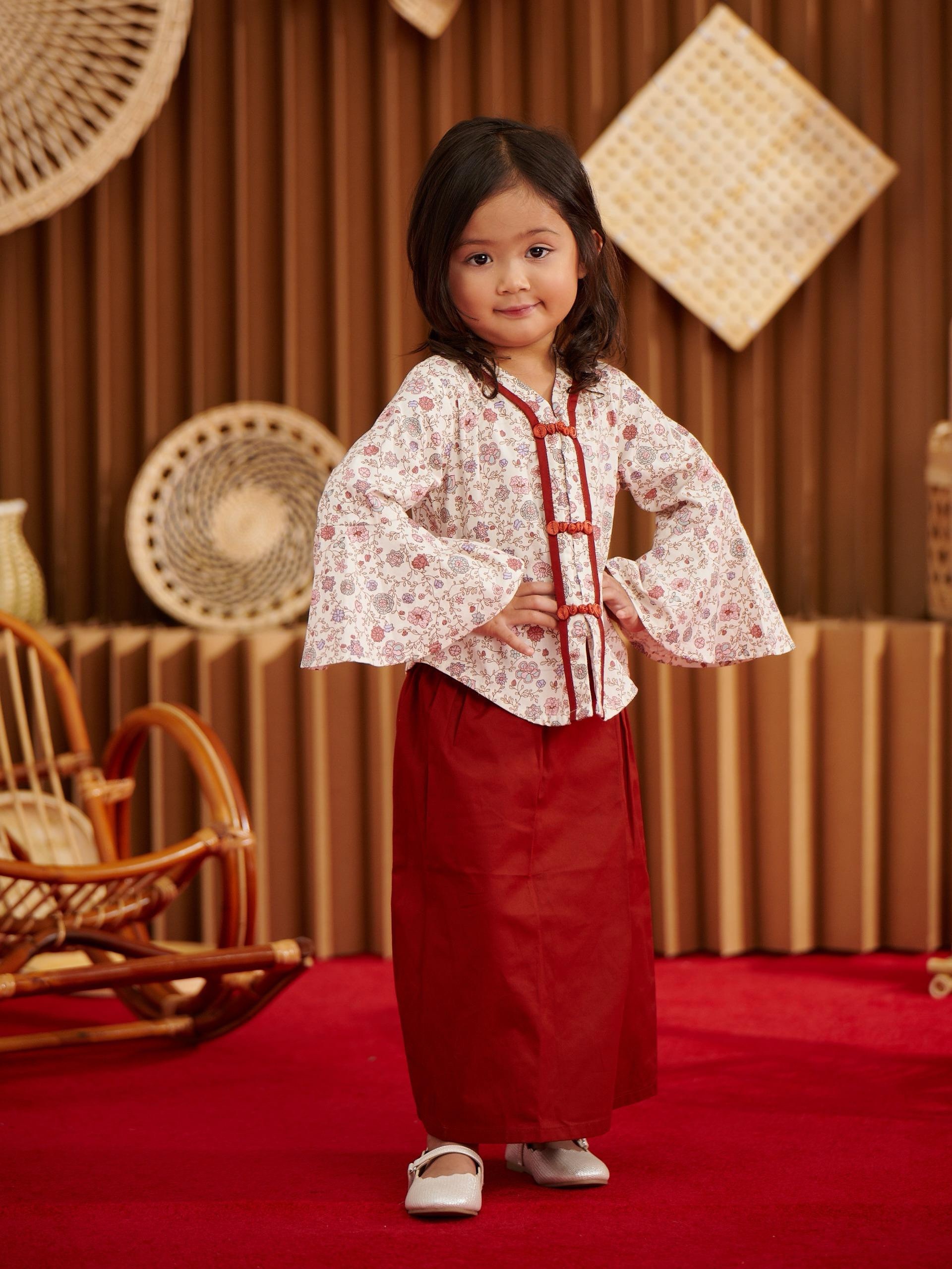 Baby Hippo Baju Kurung (HTR0125-45001) - Red