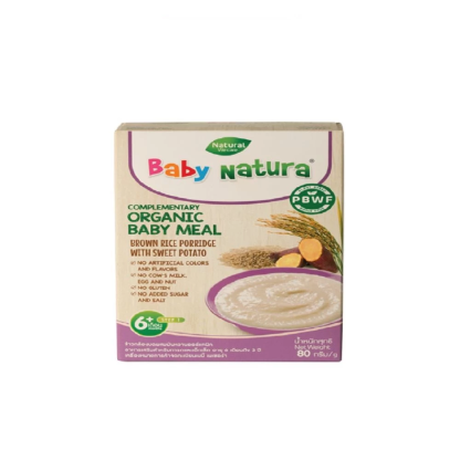 BABY NATURA BRW RICE PORDG S.POTATO 80G