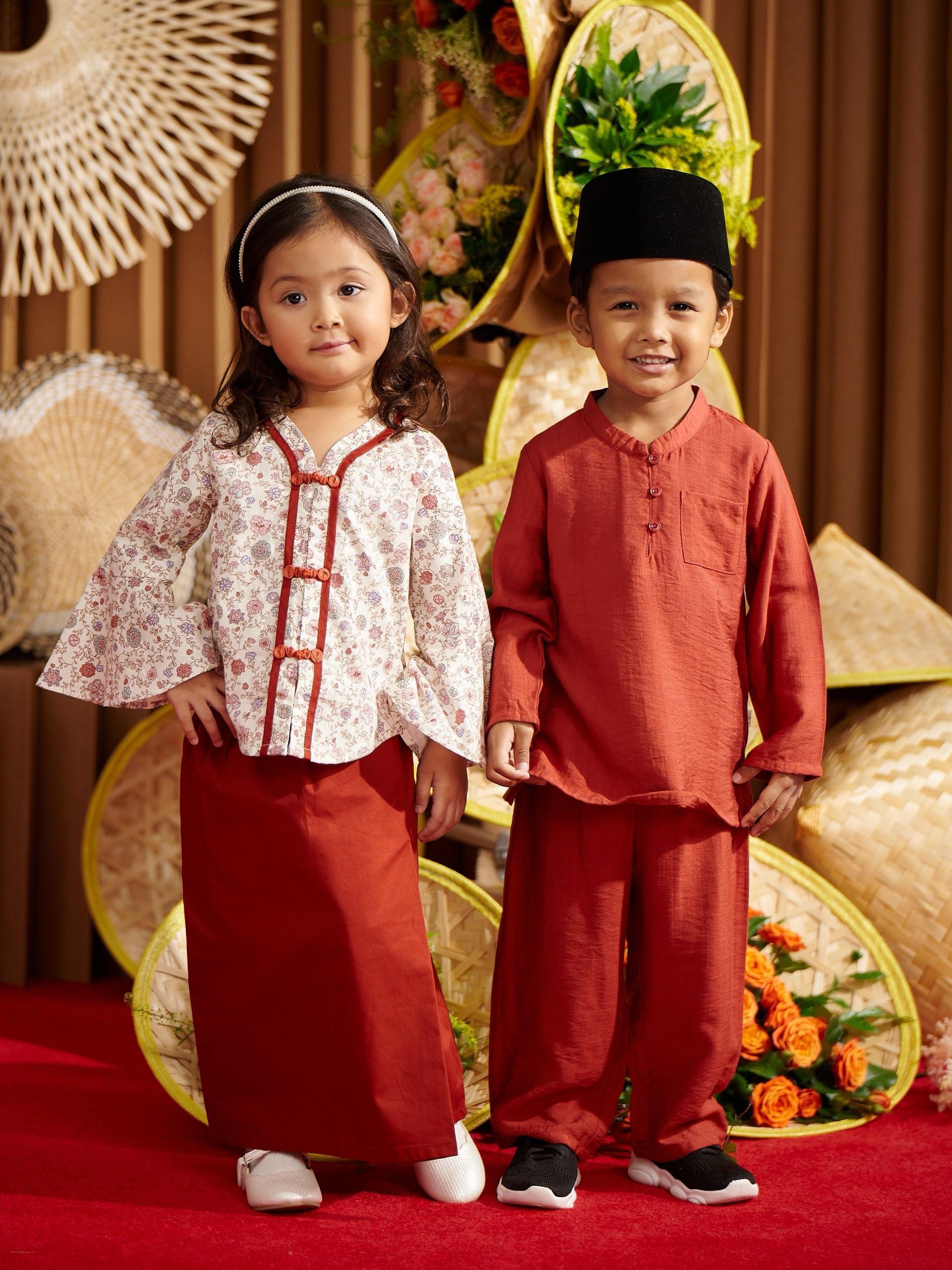 Baby Hippo Baju Kurung (HTR0125-45001) - Red