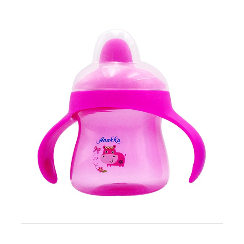Anakku Drinking Cup With Handle & Soft Spout (Assorted Color) - 4oz - (163-397)