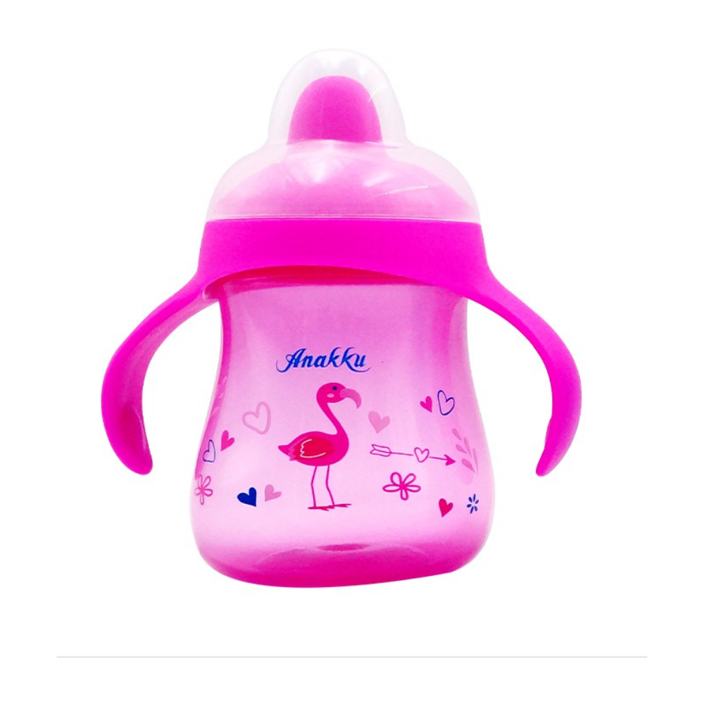Anakku Drinking Cup With Handle & Soft Spout (Assorted Color) - 8oz - (163-398)