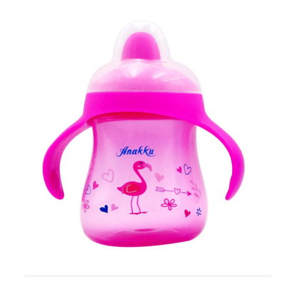 Anakku Drinking Cup With Handle & Soft Spout (Assorted Color) - 8oz - (163-398)
