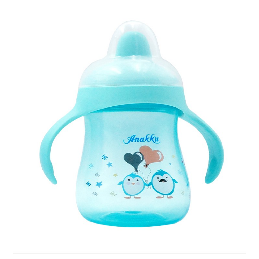 Anakku Drinking Cup With Handle & Soft Spout (Assorted Color) - 8oz - (163-398)