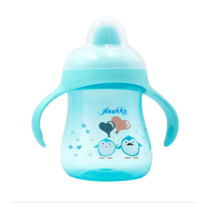 Anakku Drinking Cup With Handle & Soft Spout (Assorted Color) - 8oz - (163-398)