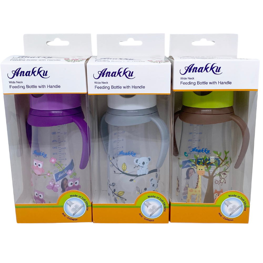 Anakku Wide Neck Bottle With Handle - 12oz/350ml - 163-608 - Assorted Color
