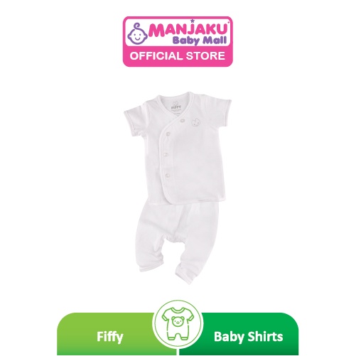 FIFFY U A.B S/S VEST SUIT-WH(61429-0-3M)