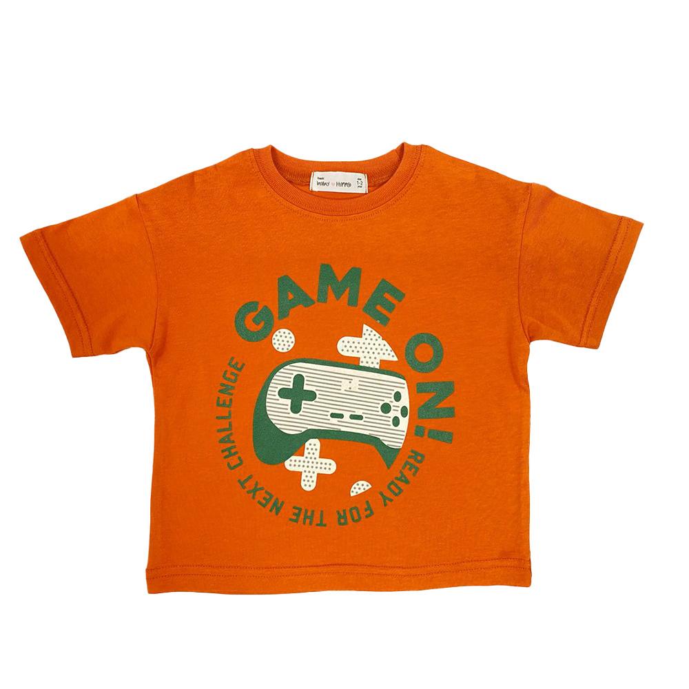 Kemeja-T Baby Hippo Lengan Pendek Tops Kasual ( HTT0125-10003 - Game On )
