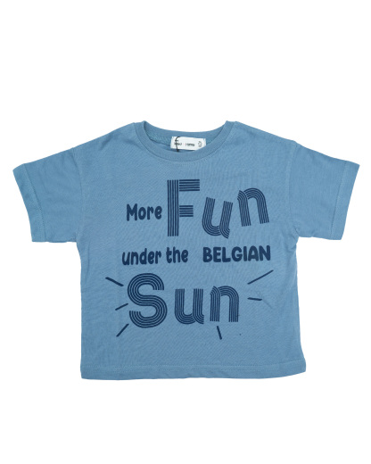 Kemeja-T Baby Hippo Lengan Pendek Tops Kasual (HTT0125-10003 - More Fun )