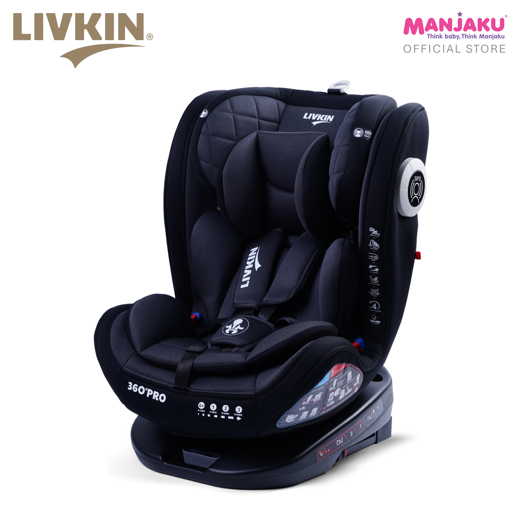 LIVKIN PLBS12 CAR SEAT GREY