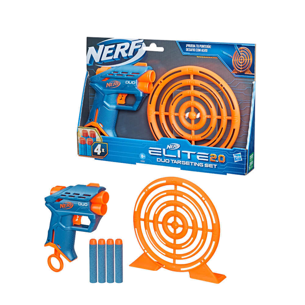 Nerf Elite 2.0 Duo Targeting Set with Blaster Gun and Target Board (Model:F6352)