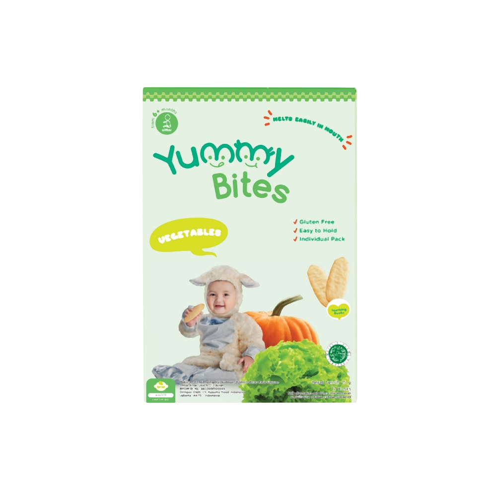 Yummy Bites Baby Rice Crackers - Vegetable Flavour (6M+)  25g