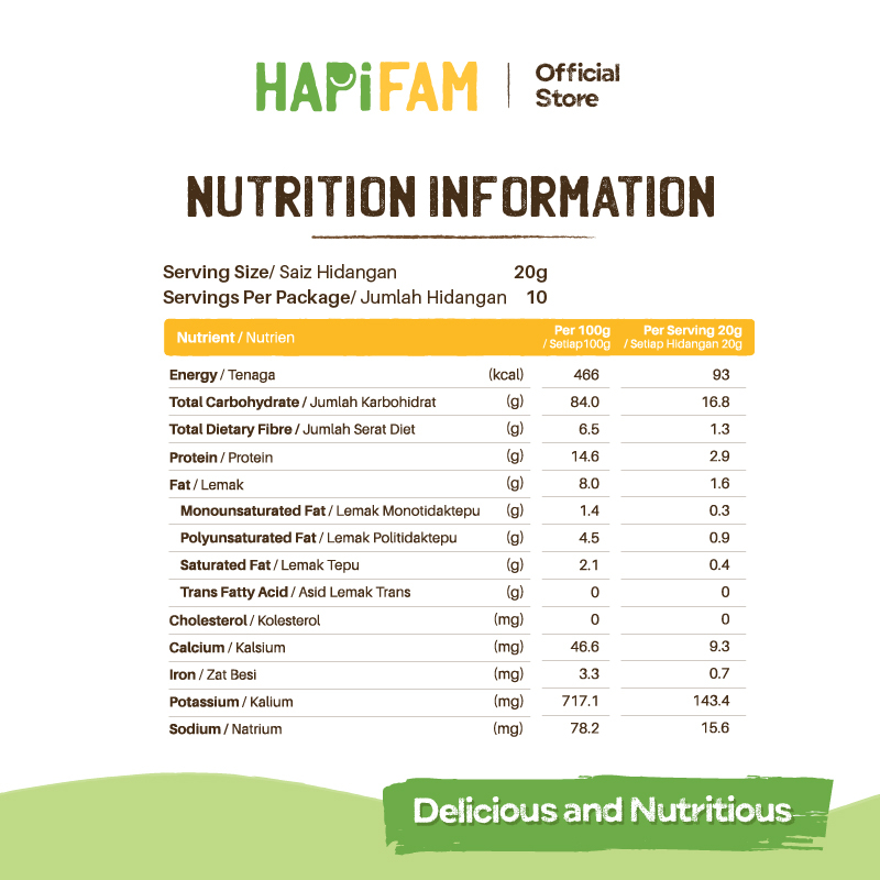 Hapifam Hapi Heros Nat BB Cereal Mixed Fruit 20g