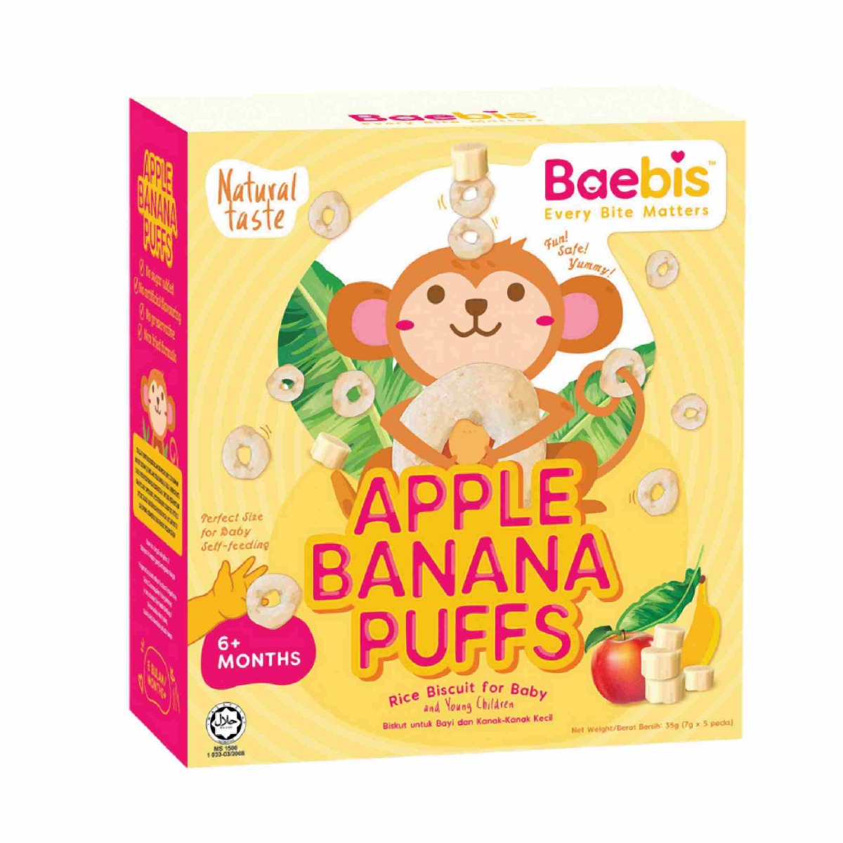 Baebis Banana Puffs 35g