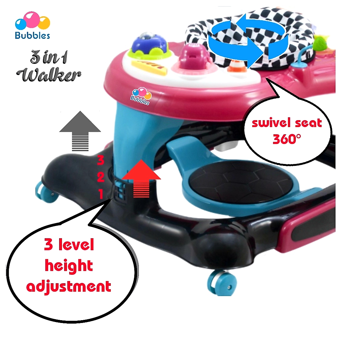 Bubbles 3 in 1 Baby Walker (BUE2023)- Galaxy