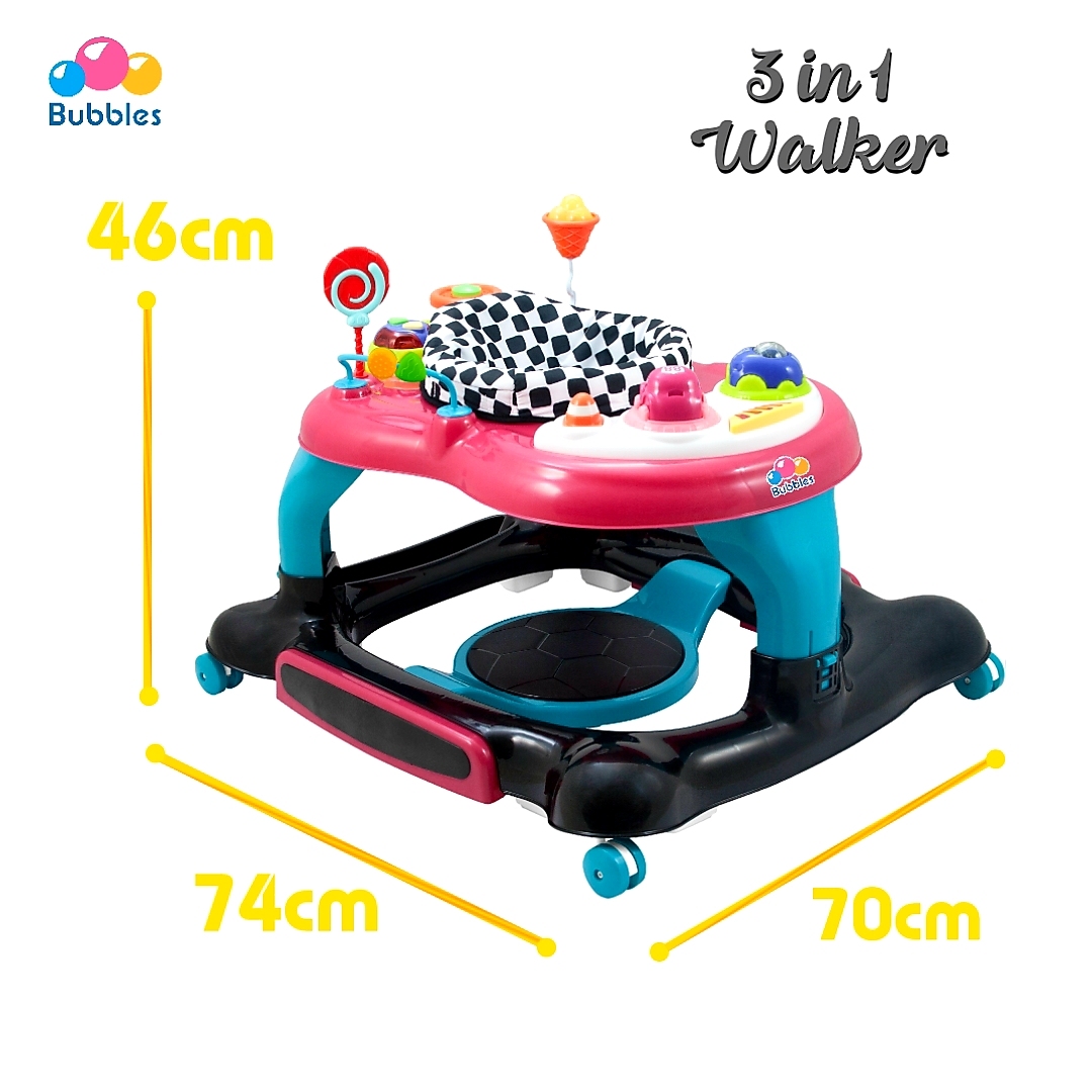 Bubbles 3 in 1 Baby Walker (BUE2023)- Galaxy