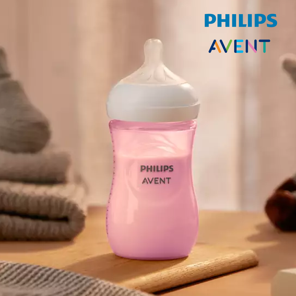 Philips Avent Natural Response PP 9oz Bottle - Pink (Single - 20590311)