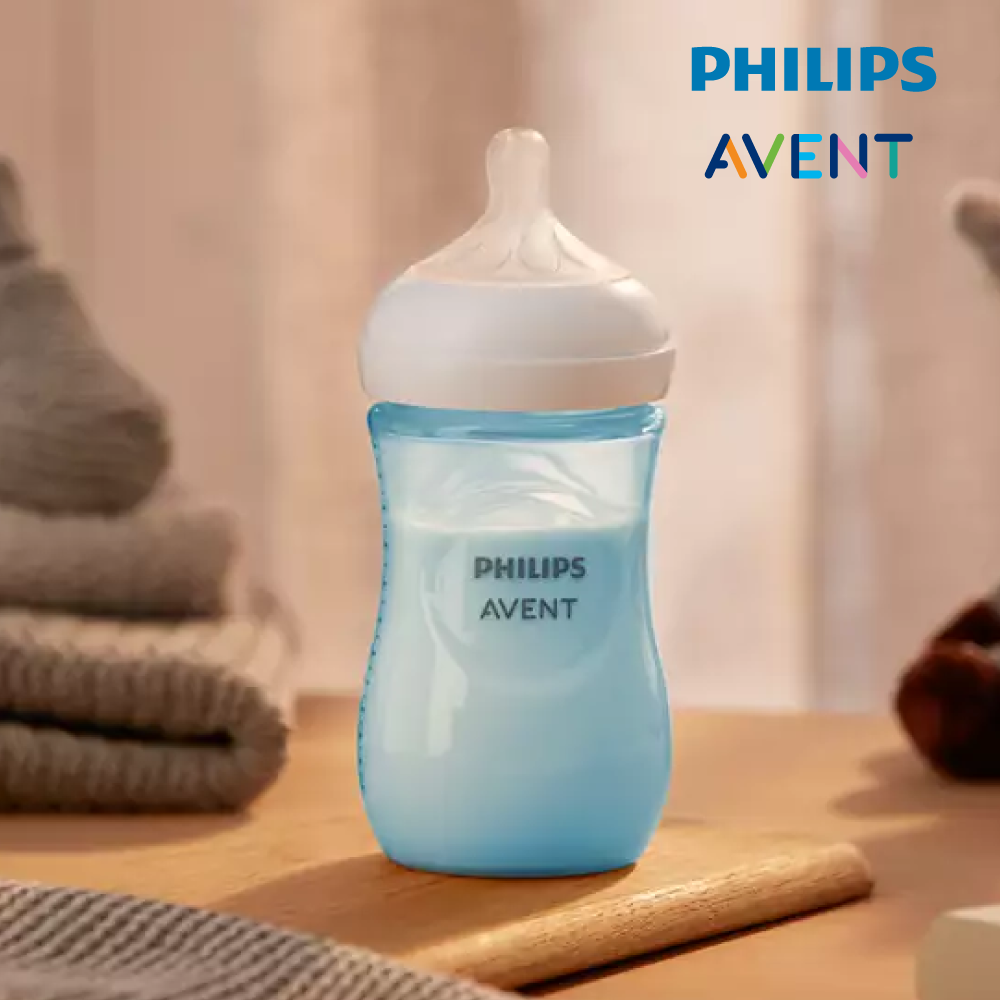Philips Avent Natural Response PP 9oz Bottle - Blue (Single - 20590321)